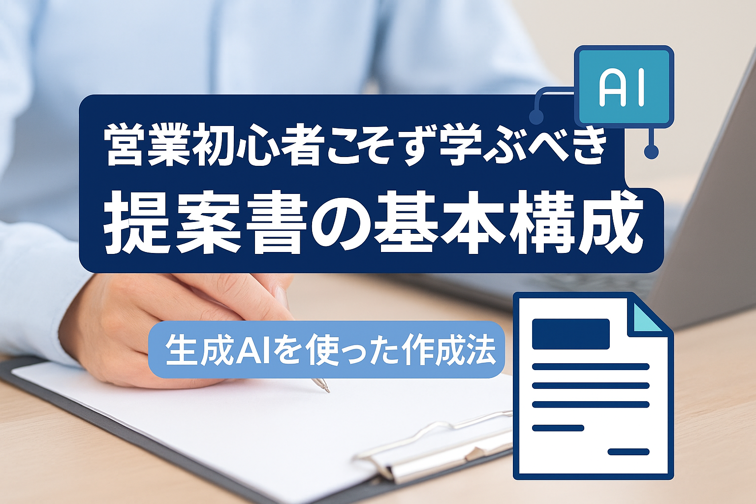 生成AI 　提案書　よこブロ