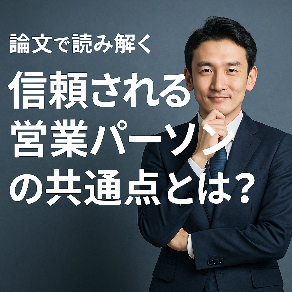 論文　信頼　ビジネスパーソン　よこブロ