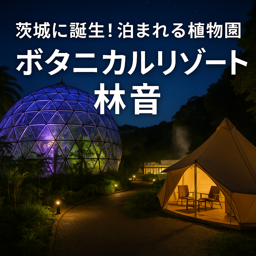 茨城　泊まれる植物園　ボタニカルリゾート　りんね