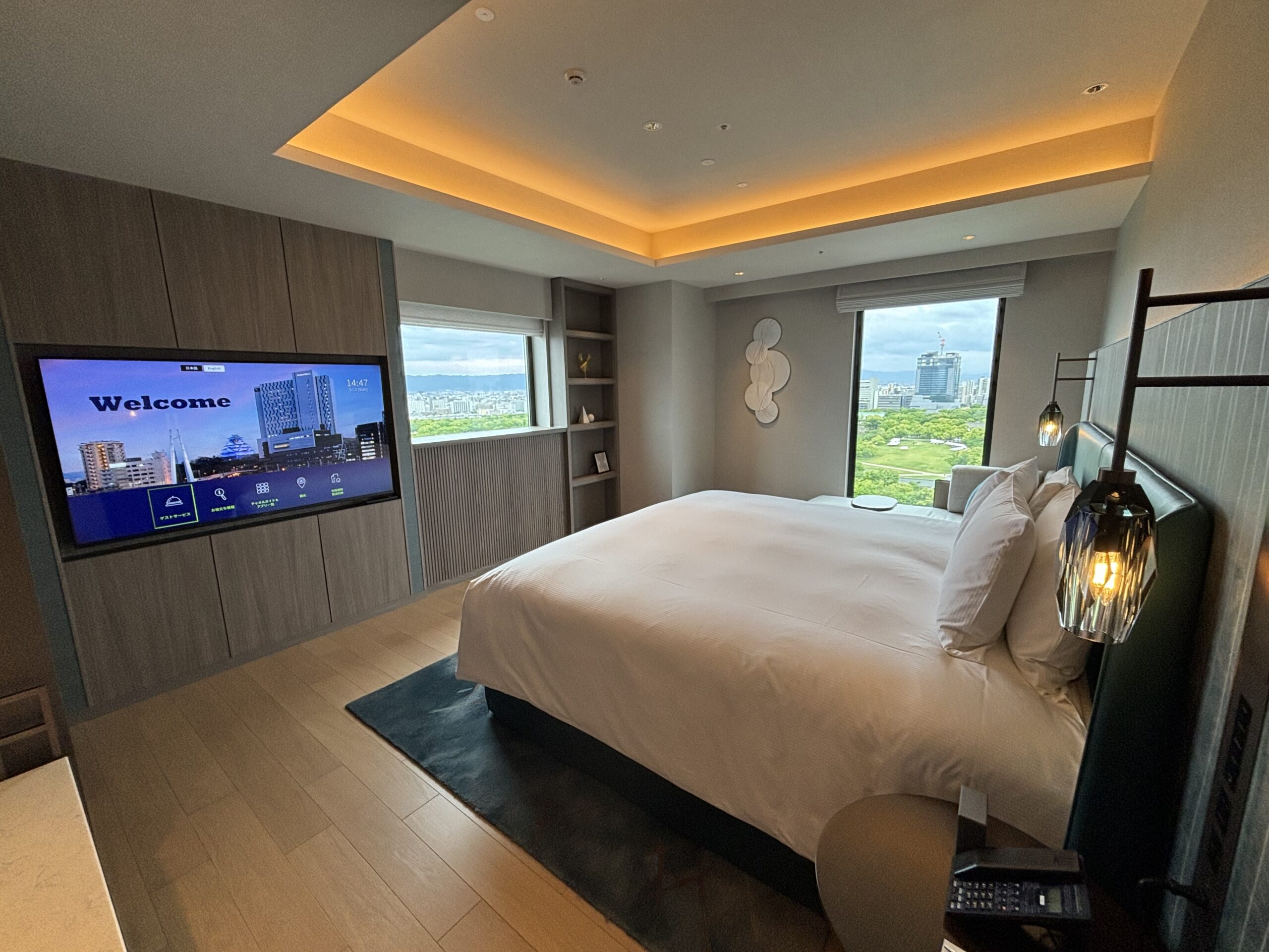 ダブルツリー大阪城公園 ベッドルーム キング