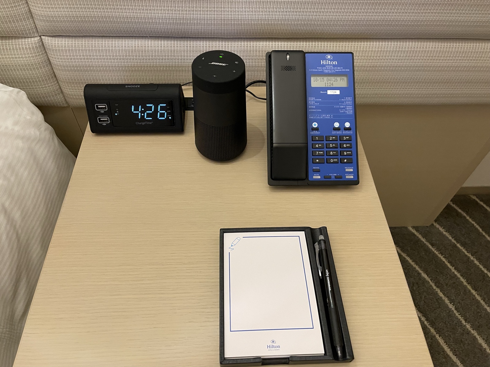 ヒルトン長崎 ラウンジ窓からの景色