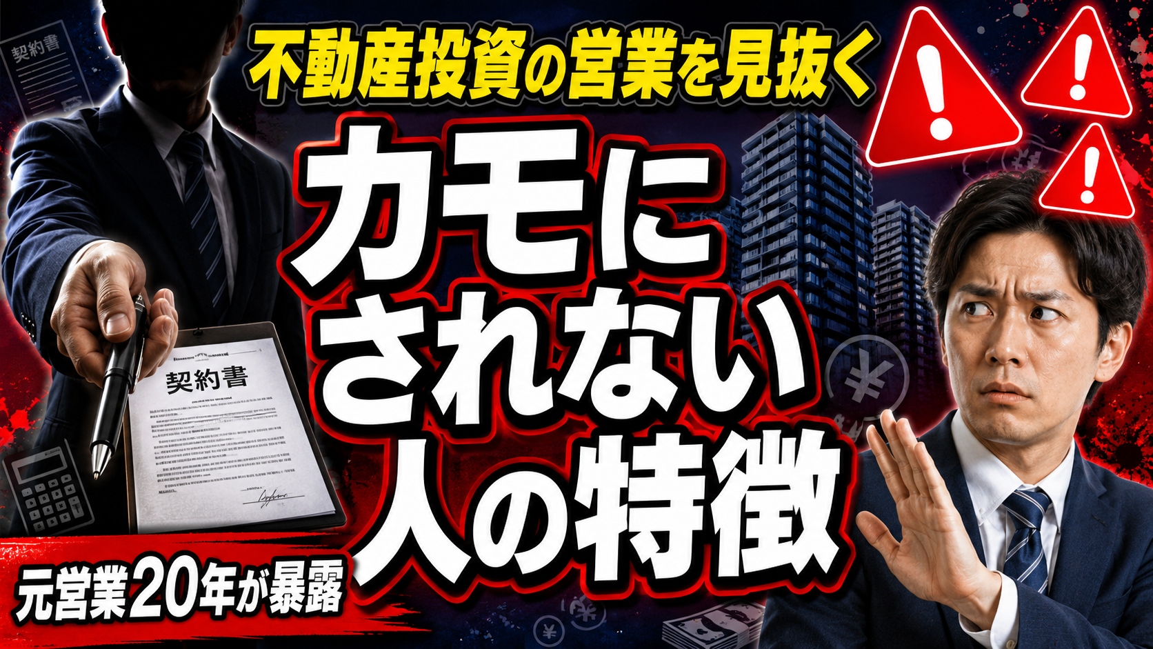 不動産投資でカモにされない人の特徴|営業を見抜く|元営業20年が暴露