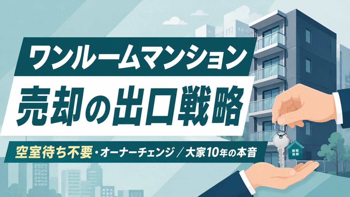 ワンルームマンション売却の出口戦略のアイキャッチ
