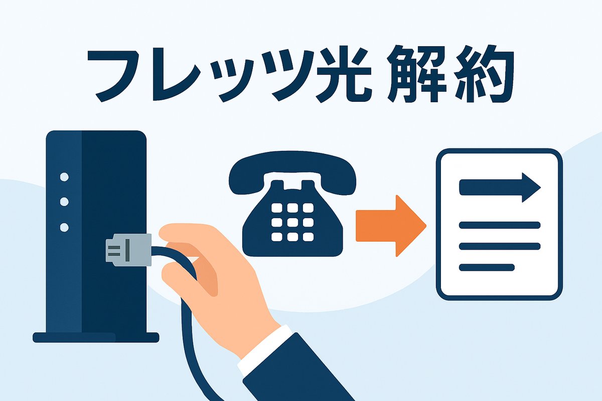 フレッツ光(NTT西日本)の解約手順の解説