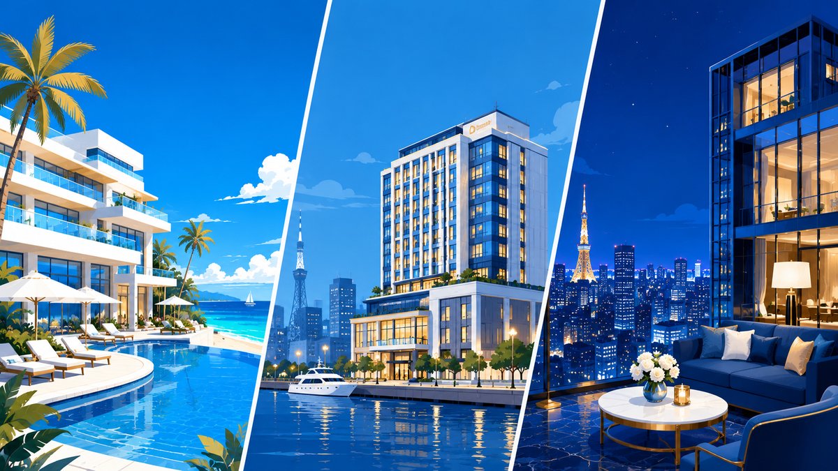 ヒルトンの狙い目ホテル3タイプ（海辺リゾート・都市型・夜景ラウンジ）