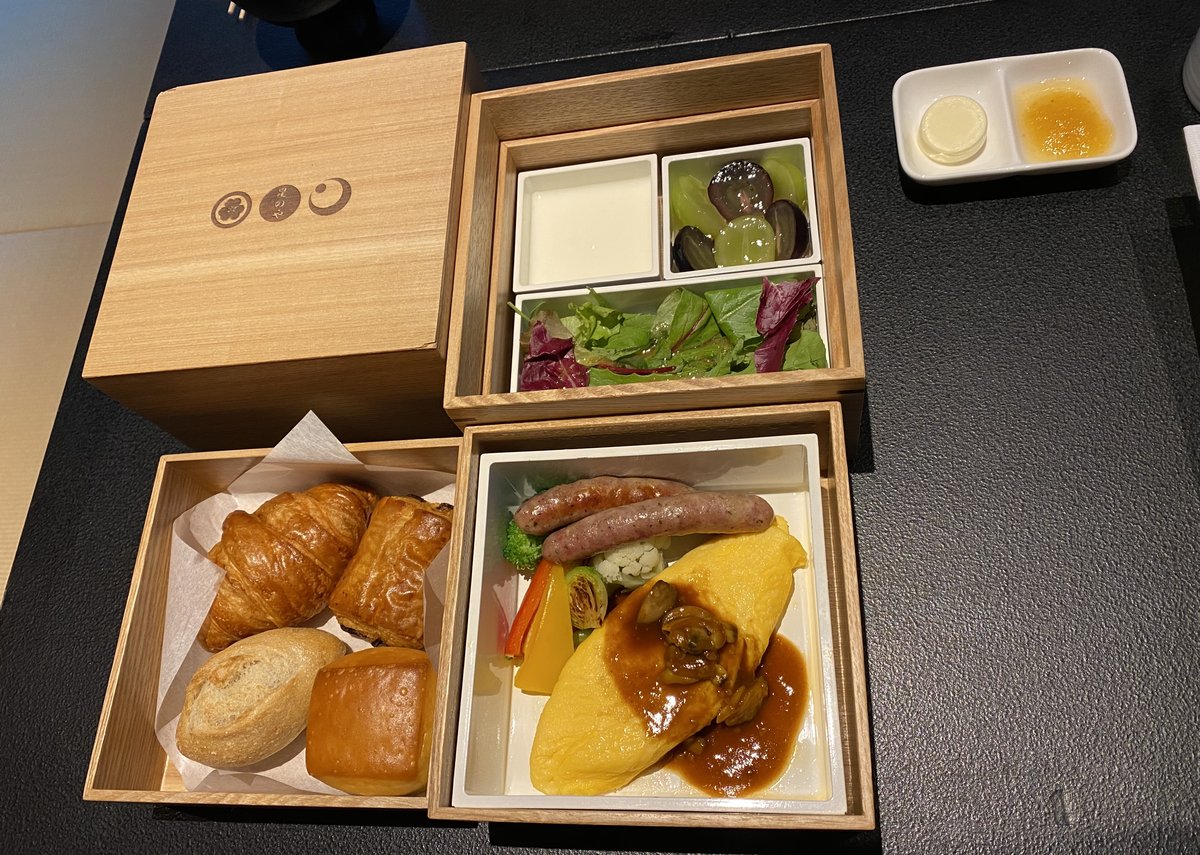 星のや東京 朝食 和定食 土鍋ご飯|本人撮影