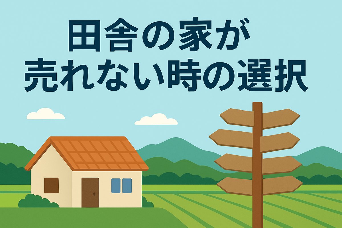 田舎の家が売れない時の選択肢