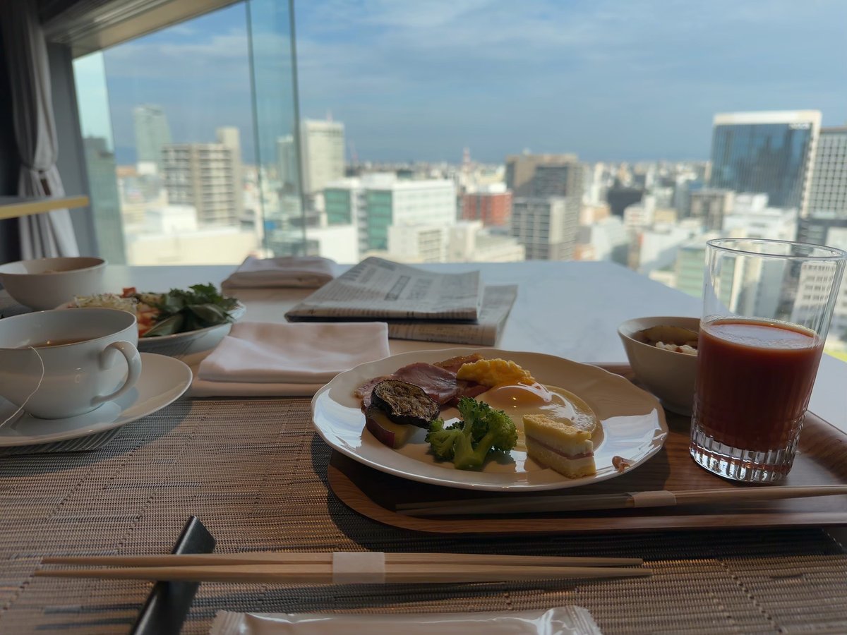 エスパシオの朝食の膳(眺望席)