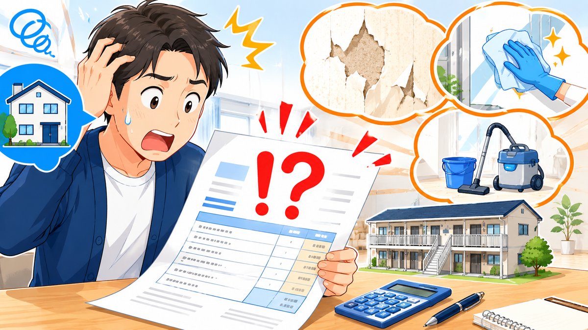 退去費用の見積に驚く人｜ぼったくりの正体