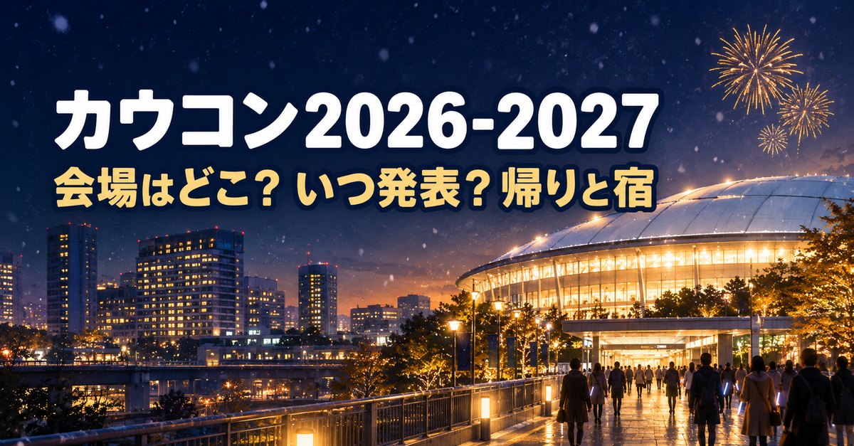 カウコン2026-2027 会場はどこ？いつ発表？帰りと宿